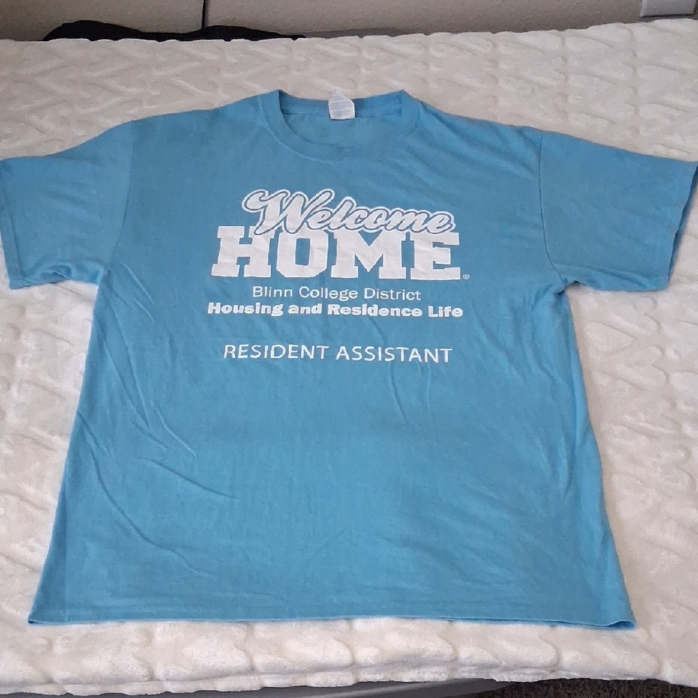 Port and Company Light Blue "Welcome Home" Resident Assistant Tee